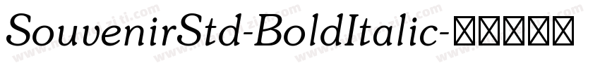SouvenirStd-BoldItalic字体转换
