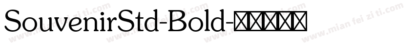 SouvenirStd-Bold字体转换