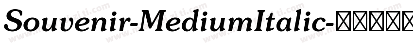Souvenir-MediumItalic字体转换