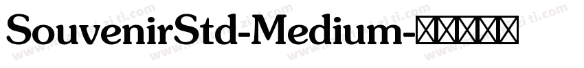 SouvenirStd-Medium字体转换