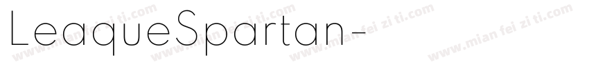 LeaqueSpartan字体转换