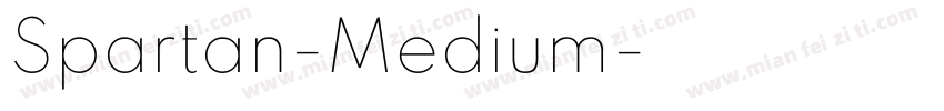 Spartan-Medium字体转换