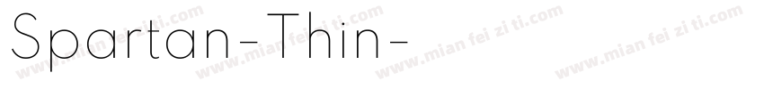 Spartan-Thin字体转换