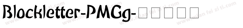 Blockletter-PMGg字体转换