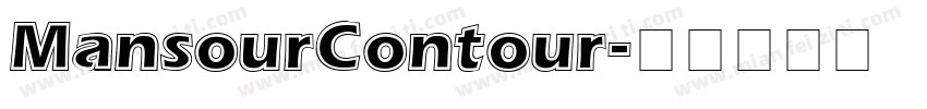 MansourContour字体转换