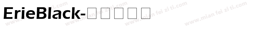 ErieBlack字体转换