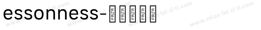 essonness字体转换