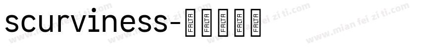 scurviness字体转换