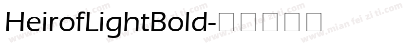 HeirofLightBold字体转换