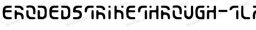 ErodedStrikethrough-1lZM字体转换