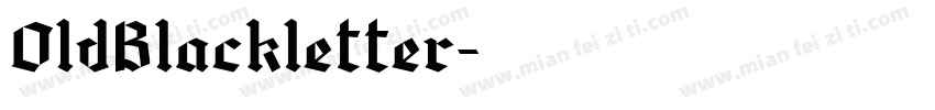 OldBlackletter字体转换