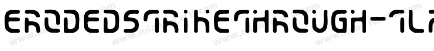 ErodedStrikethrough-1lZM字体转换