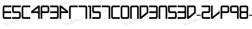 EscapeArtistCondensed-ZVpq8字体转换