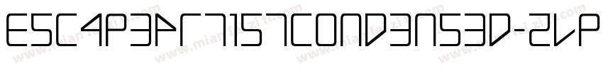 EscapeArtistCondensed-ZVpq8字体转换