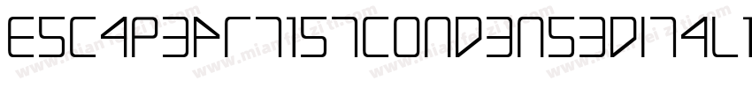 EscapeArtistCondensedItalic-3zl16字体转换