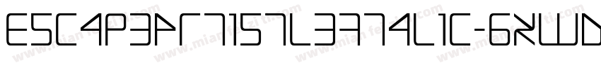 EscapeArtistLeftalic-gxwDR字体转换