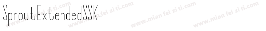 SproutExtendedSSK字体转换
