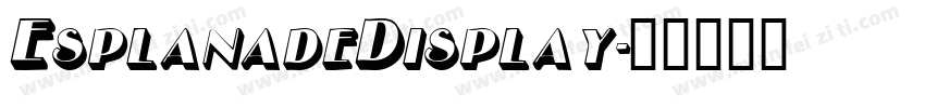 EsplanadeDisplay字体转换