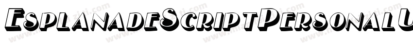 EsplanadeScriptPersonalUse-zqv3字体转换