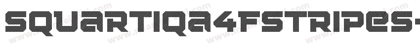 Squartiqa4FStripes字体转换