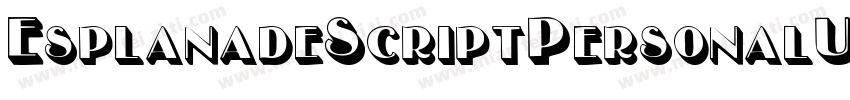 EsplanadeScriptPersonalUse-zqv3字体转换