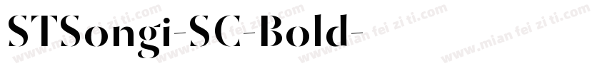 STSongi-SC-Bold字体转换