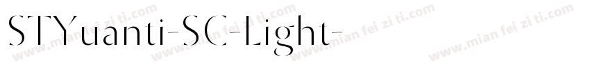 STYuanti-SC-Light字体转换