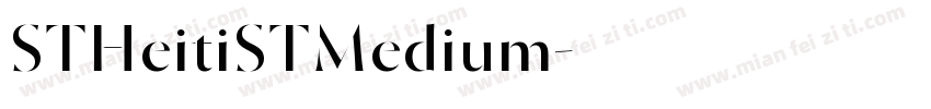 STHeitiSTMedium字体转换