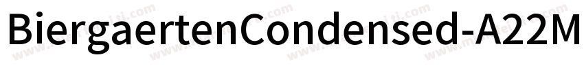 BiergaertenCondensed-A22M字体转换