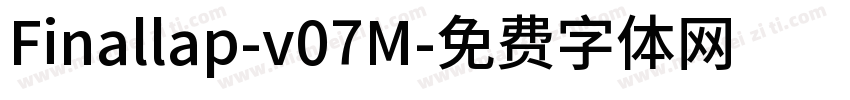 Finallap-v07M字体转换