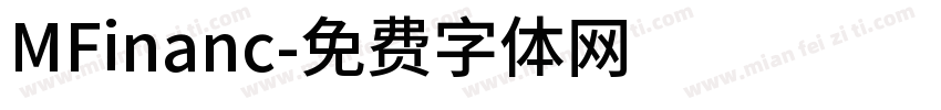 MFinanc字体转换