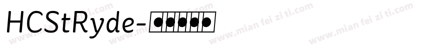 HCStRyde字体转换