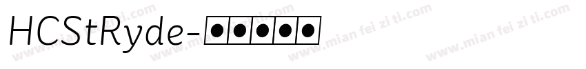 HCStRyde字体转换