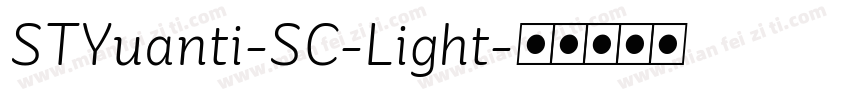 STYuanti-SC-Light字体转换