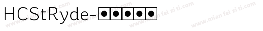 HCStRyde字体转换