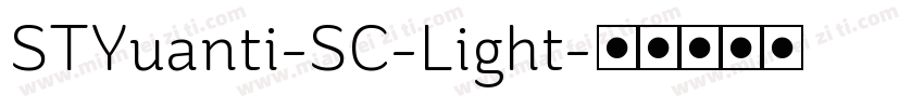 STYuanti-SC-Light字体转换