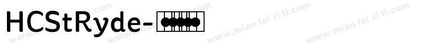 HCStRyde字体转换