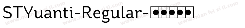 STYuanti-Regular字体转换