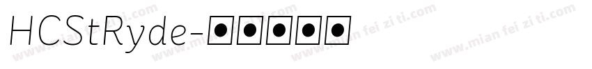 HCStRyde字体转换