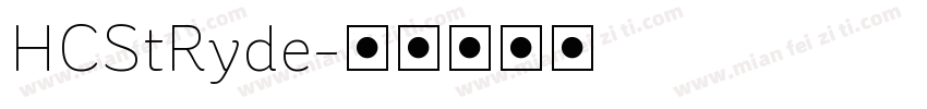 HCStRyde字体转换
