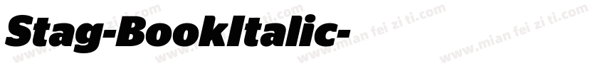 Stag-BookItalic字体转换