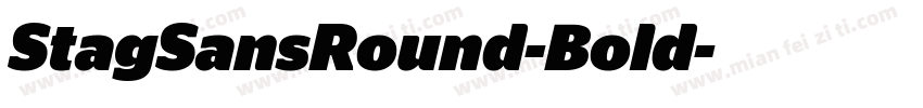 StagSansRound-Bold字体转换