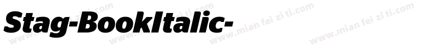 Stag-BookItalic字体转换