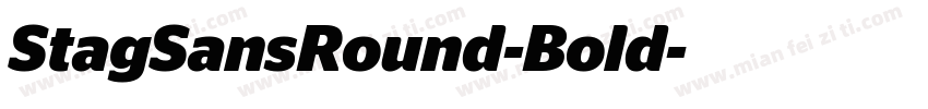 StagSansRound-Bold字体转换