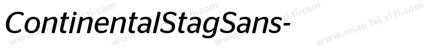ContinentalStagSans字体转换