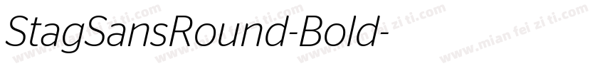 StagSansRound-Bold字体转换