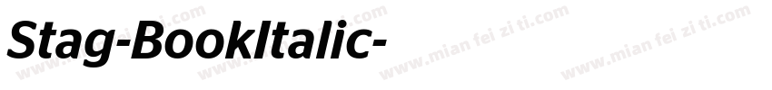 Stag-BookItalic字体转换