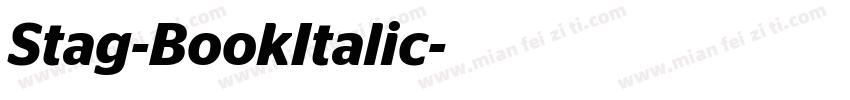 Stag-BookItalic字体转换