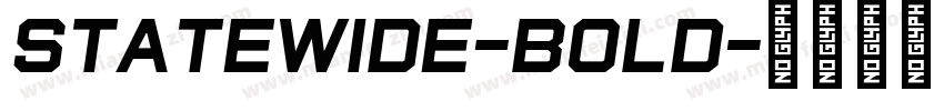 StateWide-Bold字体转换