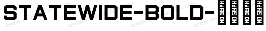 StateWide-Bold字体转换